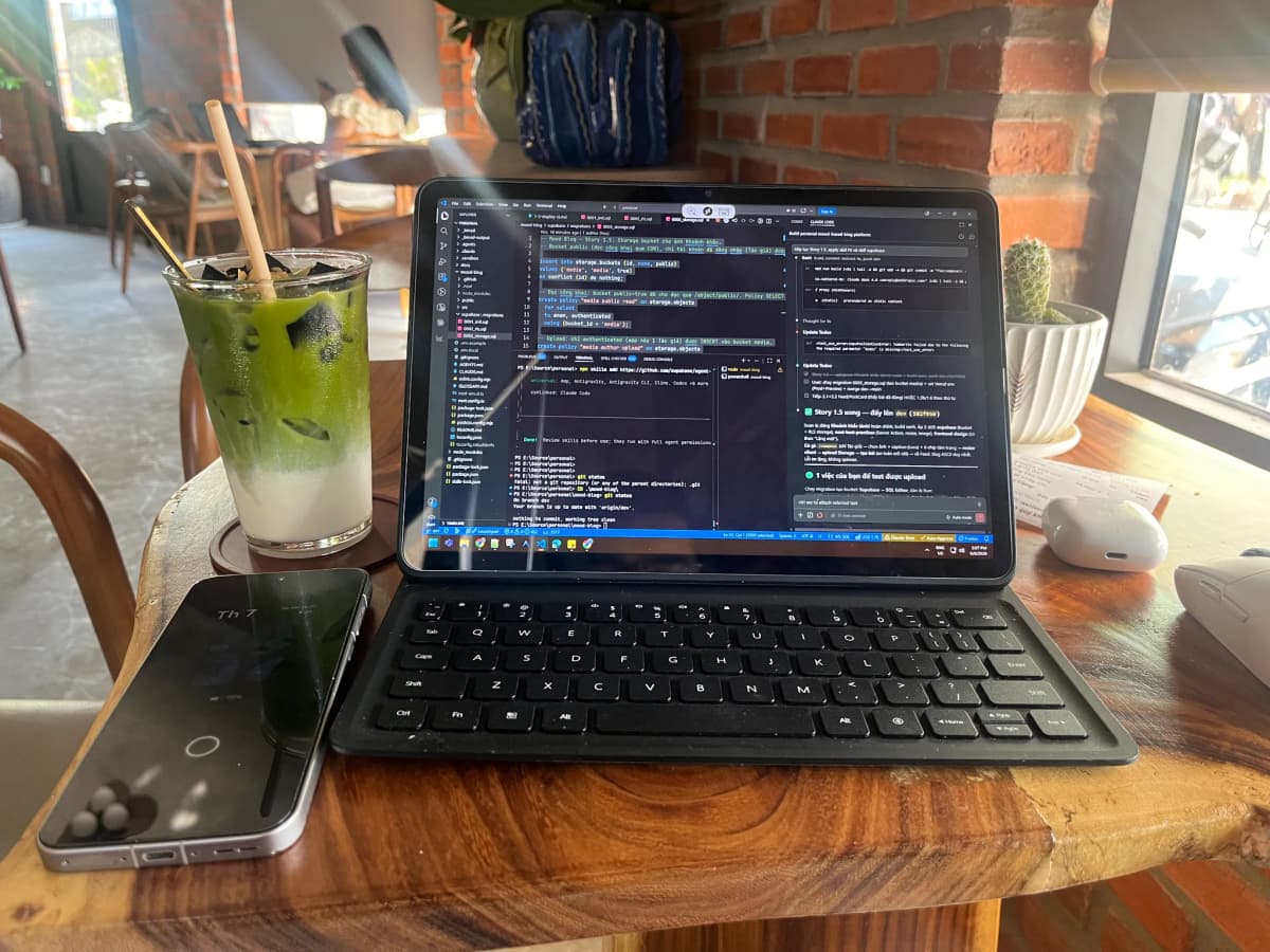 work at Cafe ☕